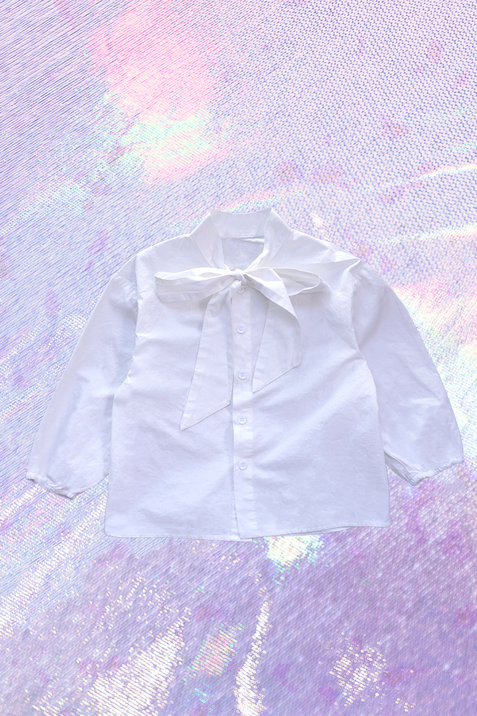 White Bow Shirt - Sailor and Sunny