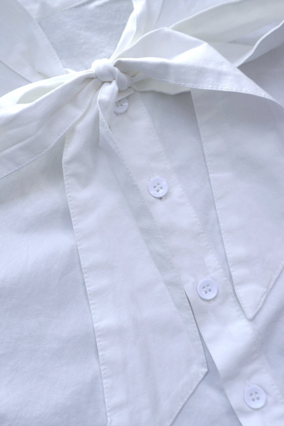 White Bow Shirt - Sailor and Sunny