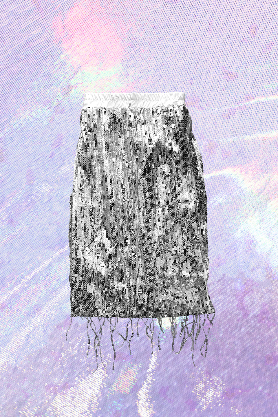 Silver Maxi Sequin Skirt - Sailor and Sunny
