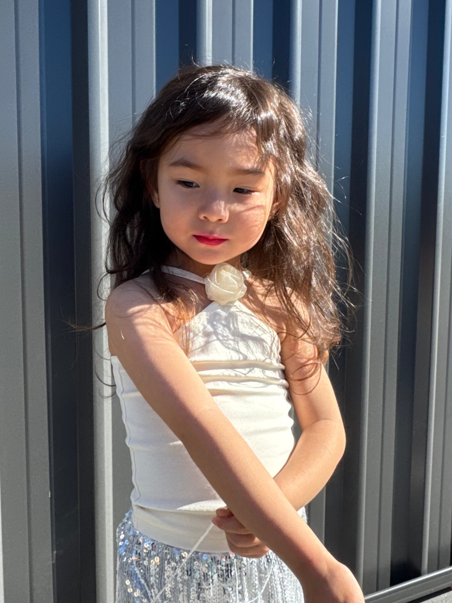 Rose top in Cream
