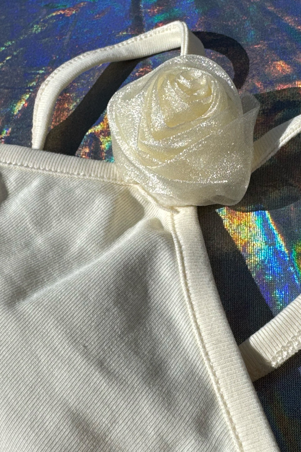 Rose top in Cream