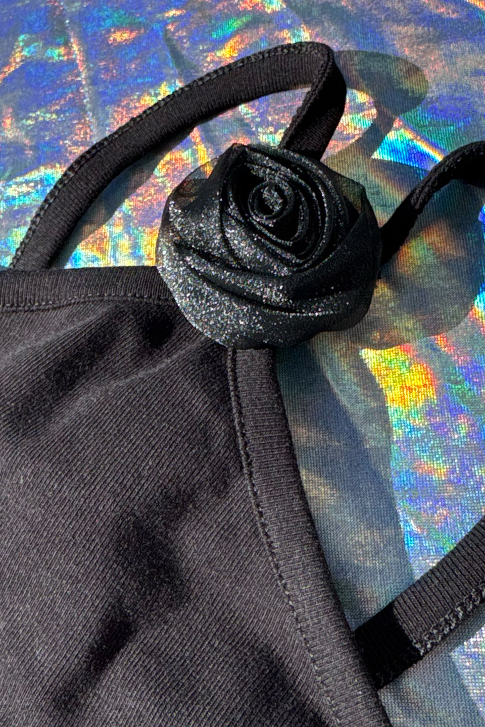 Rose top in Black