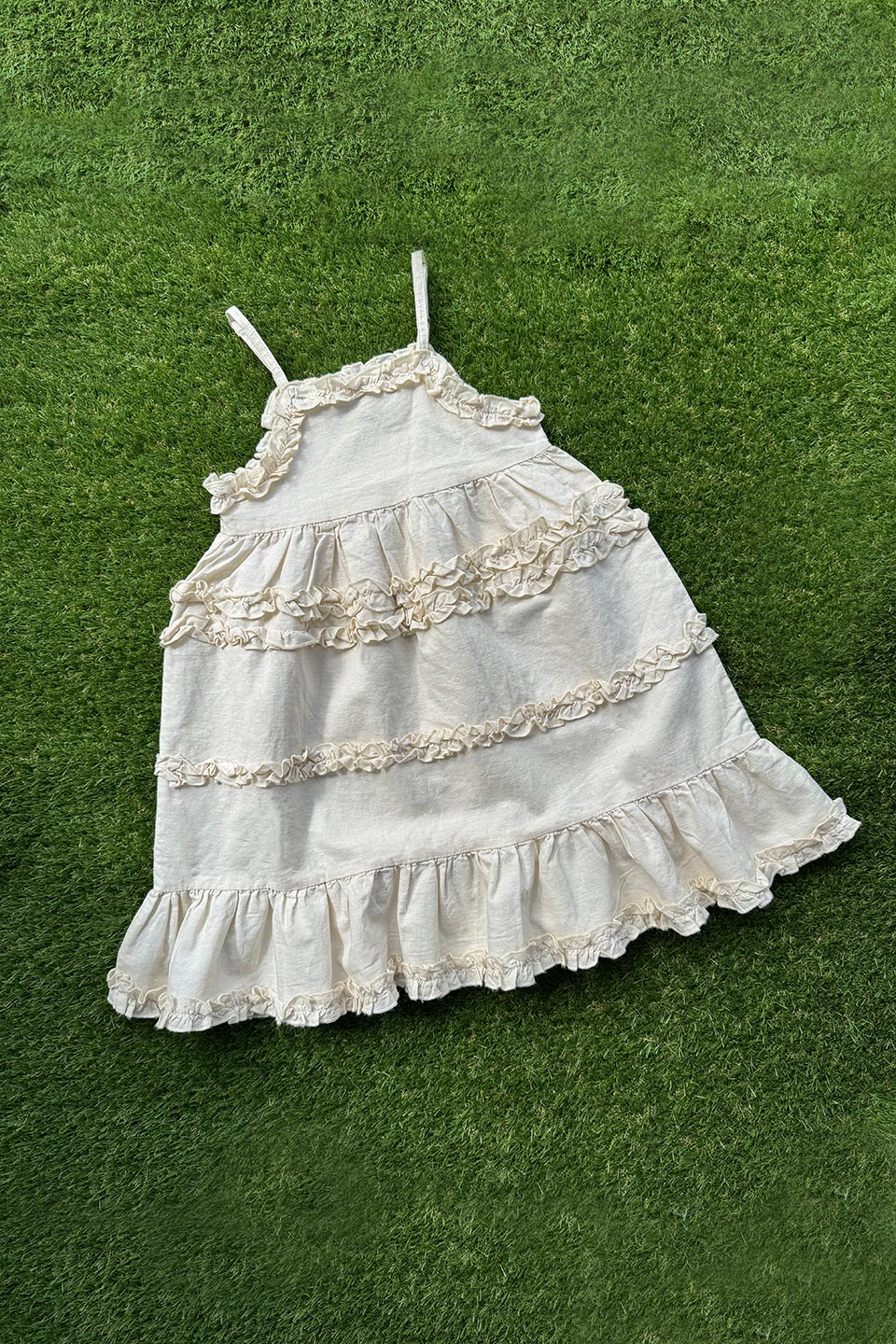 Ruffle Linen Dress - Sailor and Sunny