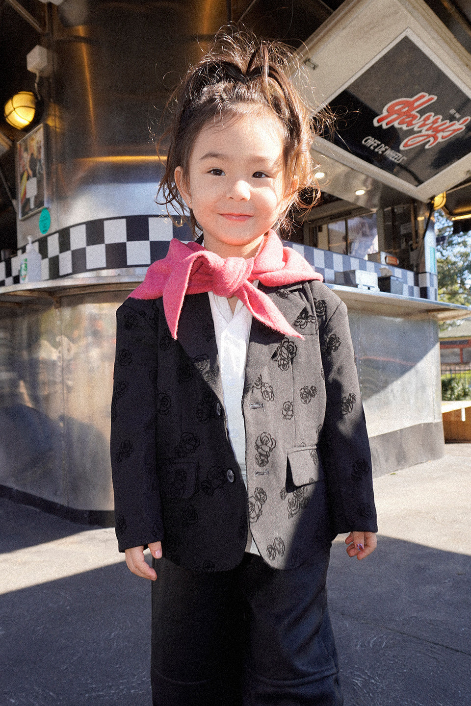 Unisex Velvet Roses Black Blazer - Sailor and Sunny