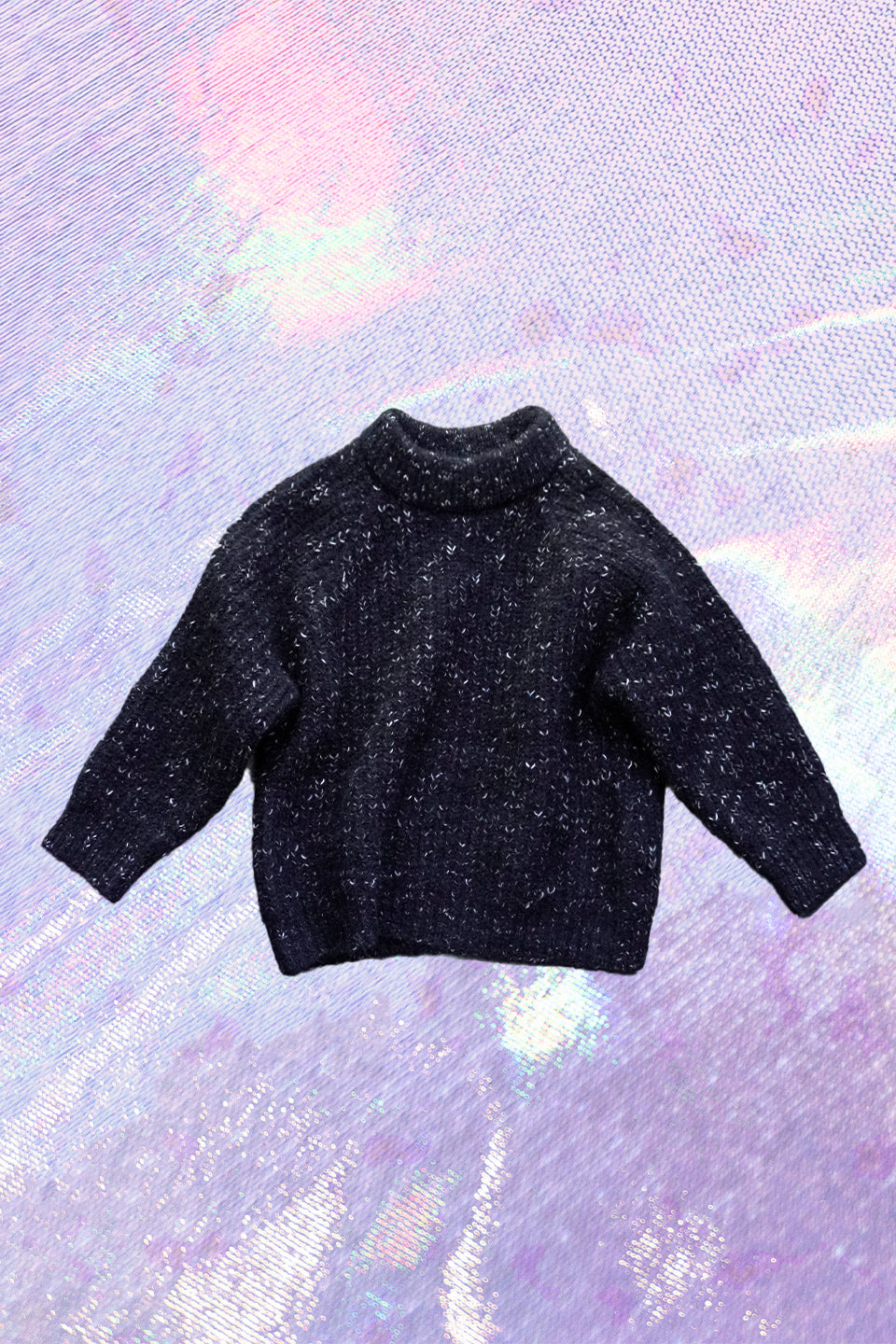Black Herringbone jumper