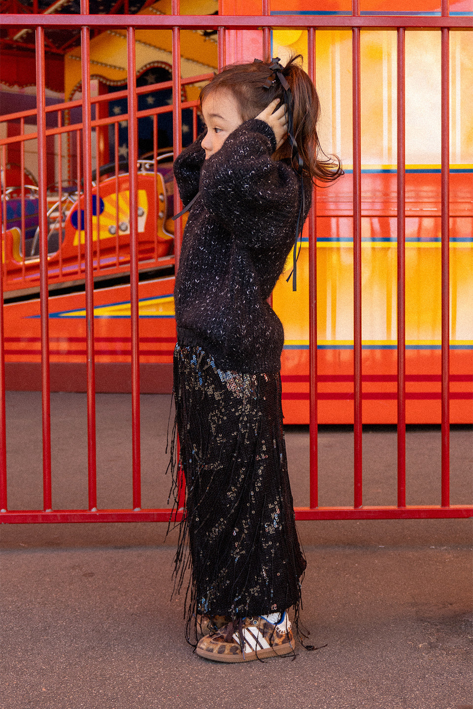 Black Maxi Sequin Skirt - Sailor and Sunny