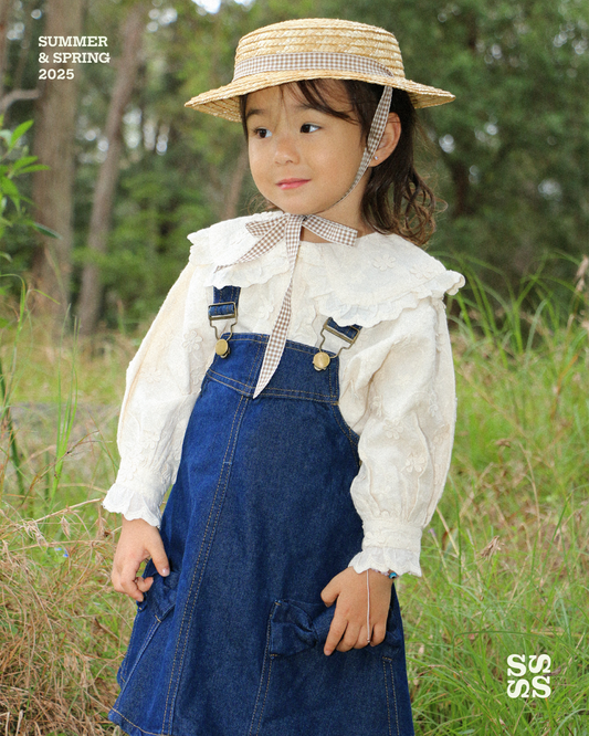 Denim Pinafore - Sailor and Sunny