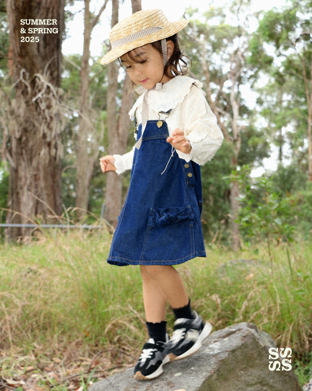 Denim Pinafore - Sailor and Sunny
