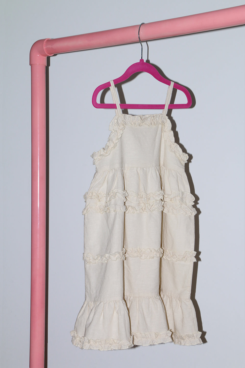 Ruffle Linen Dress - Sailor and Sunny