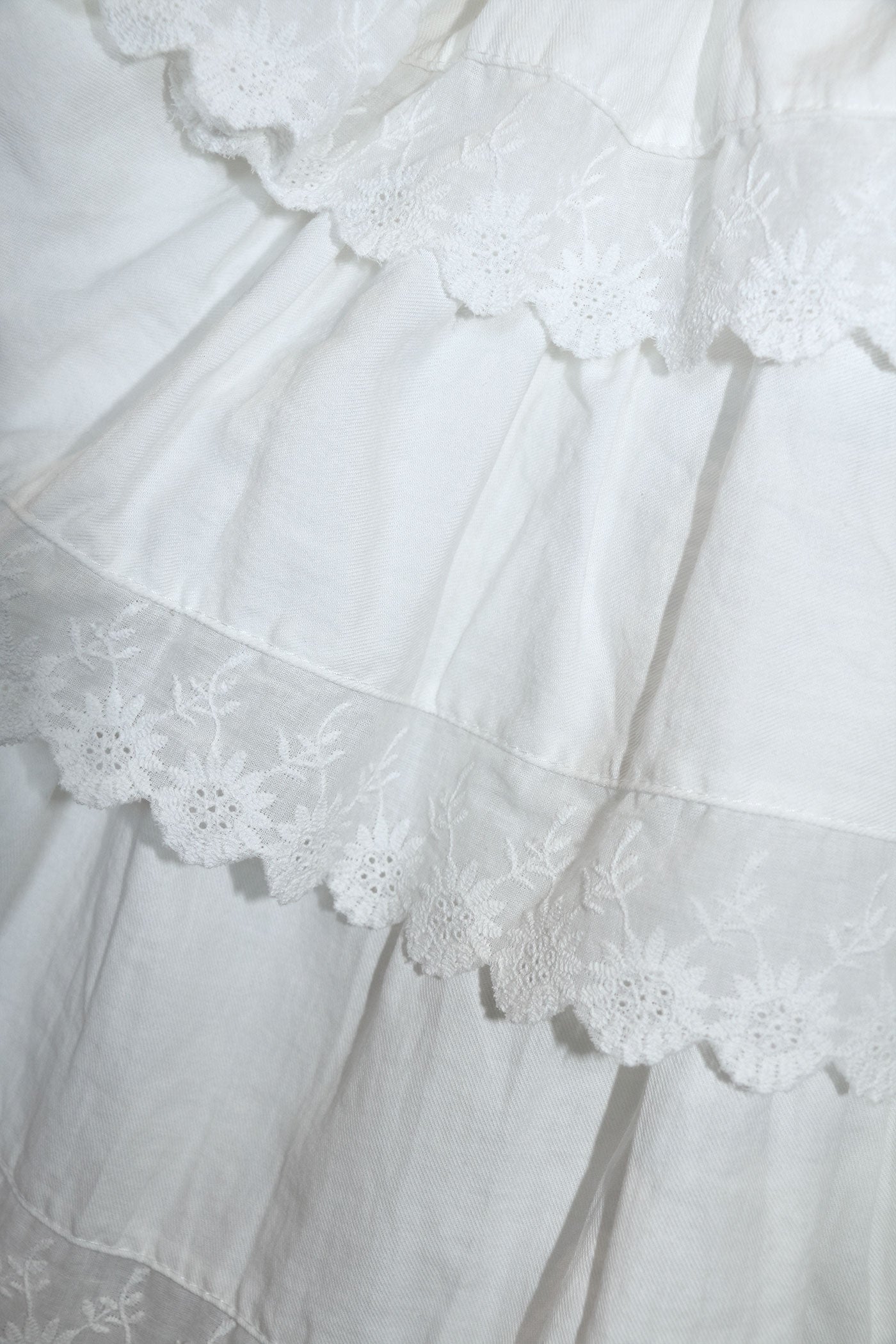 Floral Embroidery Layered Skirt - Sailor and Sunny