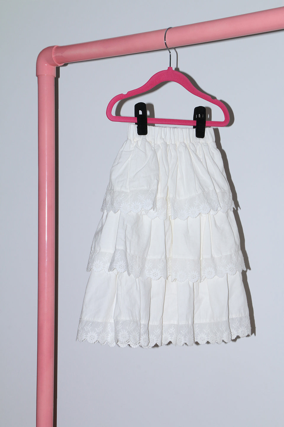 Floral Embroidery Layered Skirt - Sailor and Sunny