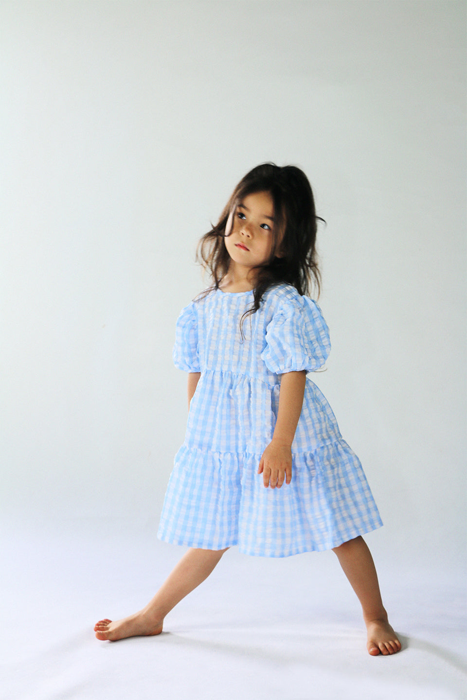 Blue Gingham Dress - Sailor and Sunny