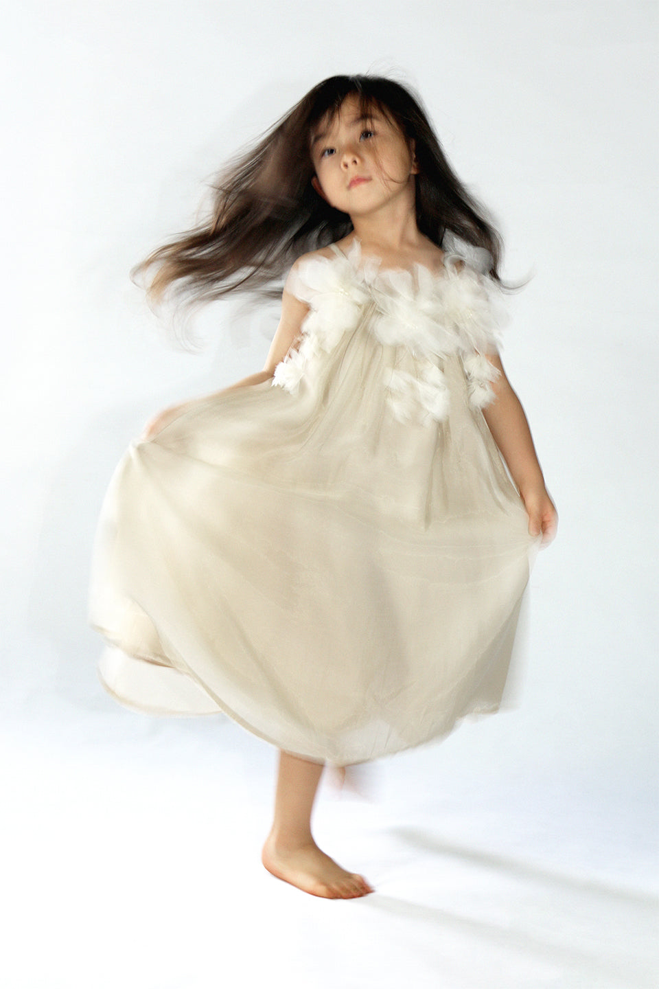 Flower Girl Latte Dress - Sailor and Sunny